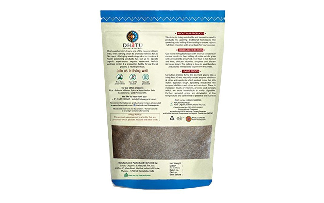 Dhatu Certified Organic Sprouted Wheat Dhalia   Pack  500 grams